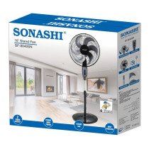 Sonashi 16 Inch 3 Speed Stand/Pedestal Fan, Black