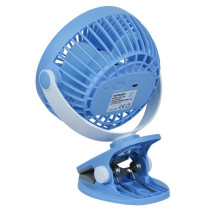 Sonashi 5 Inch 2 In 1 Desk And Clip Fan With 360 Degree Rotating Function, Blue-White