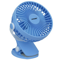 Sonashi 5 Inch 2 In 1 Desk And Clip Fan With 360 Degree Rotating Function, Blue-White