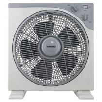 Sonashi 12 Inch Box Fan, Grey/Cream
