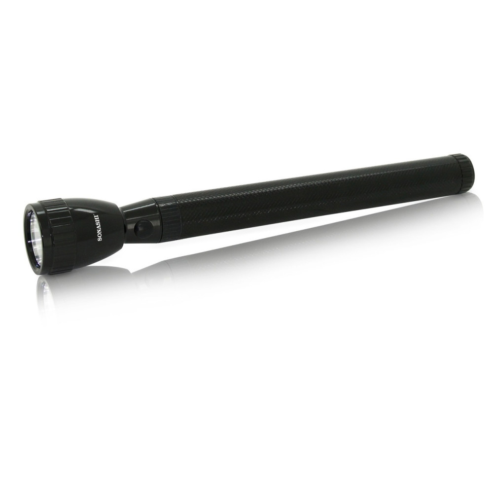 Sonashi Rechargeable LED Torch, SLT-385N, Black