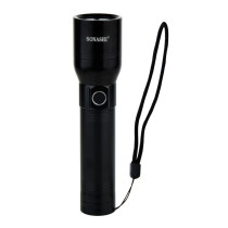Sonashi Rechargeable LED Torch, SLT-386, Black