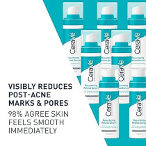 CeraVe Retinol Serum for Post-Acne Marks and Skin Texture Pore Refining, Resurfacing, Brightening Facial Serum with Retinol and Niacinamide Fragrance Free, Paraben Free And Non-Comedogenic 1 Oz