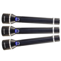 Sonashi Rechargeable LED Torch, 3 Pieces, Black