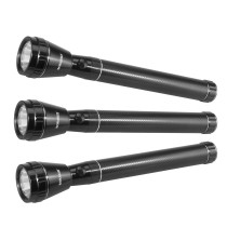 Sonashi Rech LED Torch, 3 Pieces, SLT-3611, Black