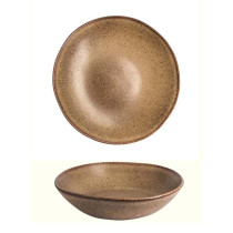 Stylepoint Q Authentic Stone Brown Coupe Bowl, 26.5 Cm
