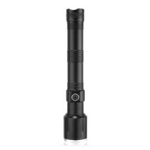 Sonashi Rechargeable LED Torch With Zoom Function, 2 Pieces, Black
