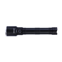 Sonashi Rechargeable LED Torch With Zoom Function, 2 Pieces, Black
