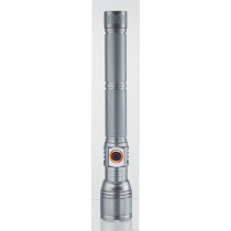 Sonashi Rechargeable LED Torch With Zoom Function 3 Pieces, Silver
