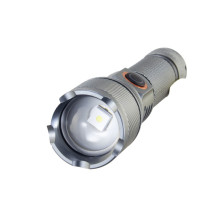 Sonashi Rechargeable LED Torch With Zoom Function 3 Pieces, Silver