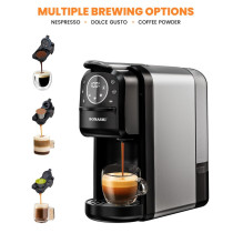 Sonashi 3 In 1 Multi-Function Espresso Coffee Machine, Black-Grey