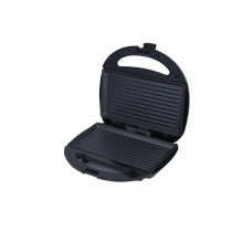 Sonashi Non Stick Grill Plate Sandwich Maker 750W, (Black-Silver)