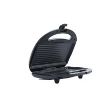 Sonashi Non Stick Grill Plate Sandwich Maker 750W, (Black-Silver)