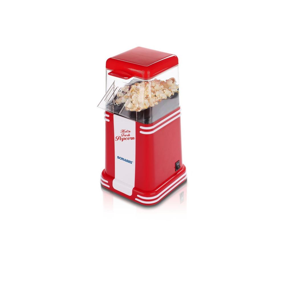 Sonashi Popcorn Maker 1200W, White/Red