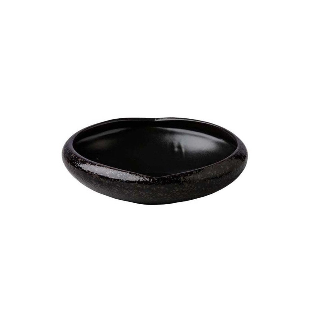 Stylepoint Side Bowl Black Satin/Stone, 17 X 4.6 Cm