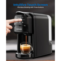 Sonashi 3 In 1 Multi-Function Espresso Coffee Machine, Black