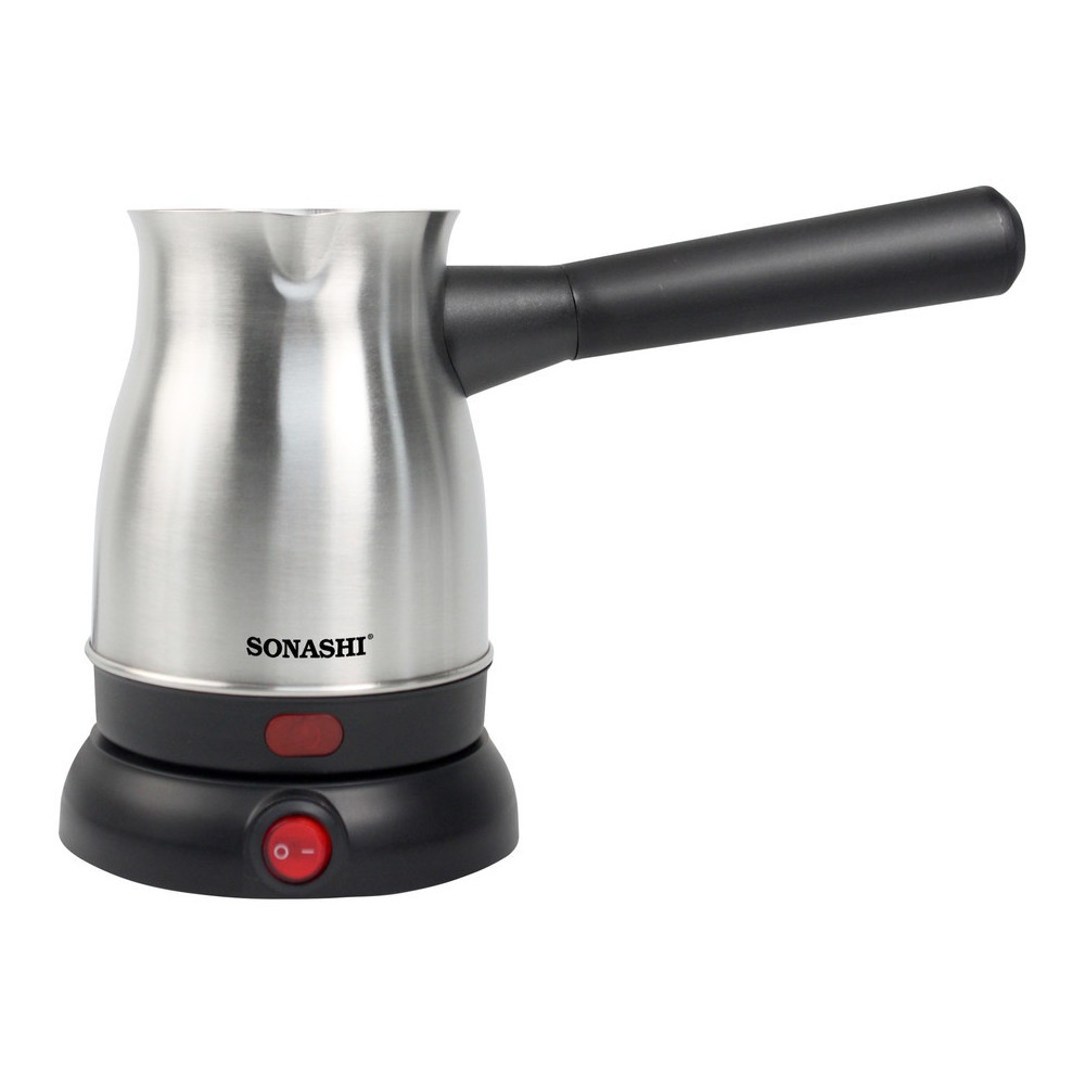 Sonashi Turkish Coffee Machine, Black-Silver