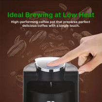 Sonashi Turkish Coffee Machine, Black-Silver, 500W