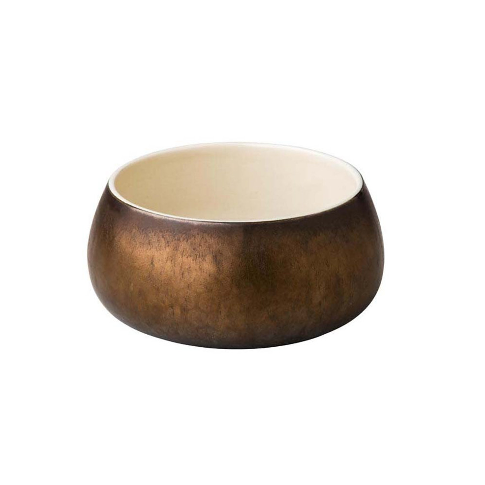 Stylepoint Curved Bowl, Metallic Gold, 15 X 7.5 Cm