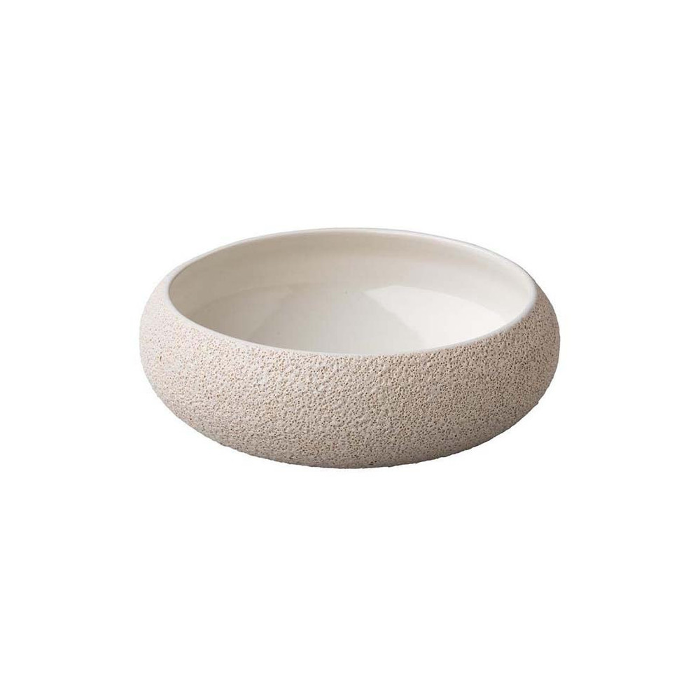 Stylepoint Curved Bowl Vulcanic, White, 19.5 X 6.7 Cm