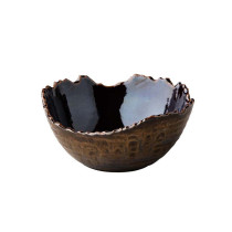 Stylepoint Cracked Bowl Metallic Gold, 16.5 X 7.5 Cm