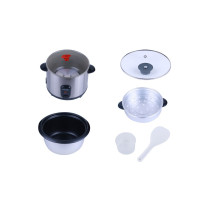 Sonashi 1.8 Litre Rice Cooker With Steamer, Silver, 700 W