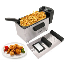 Sonashi 3 Litre Deep Fryer, Silver/Black