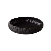 Stylepoint Bubble Deep Plate Black, 24.5 X 5.5 Cm