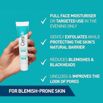 Cerave Blemish Control Gel Moisturiser With 2% Salicylic Acid And Niacinamide For Blemish-Prone Skin 40Ml
