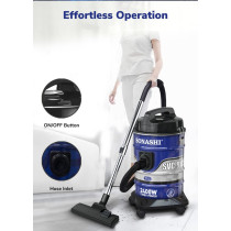 Sonashi 2400W 25 Litre Drum Vacuum Cleaner, Blue-Grey