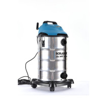 Sonashi 1600W 30L Wet And Dry Vacuum Cleaner, Silver-Blue