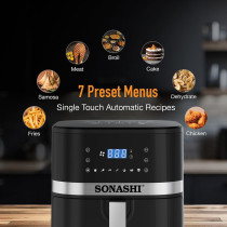 Sonashi 8 Litre Digital Air Fryer 1800W