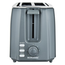 Sonashi 2 Slice Bread Toaster, Grey