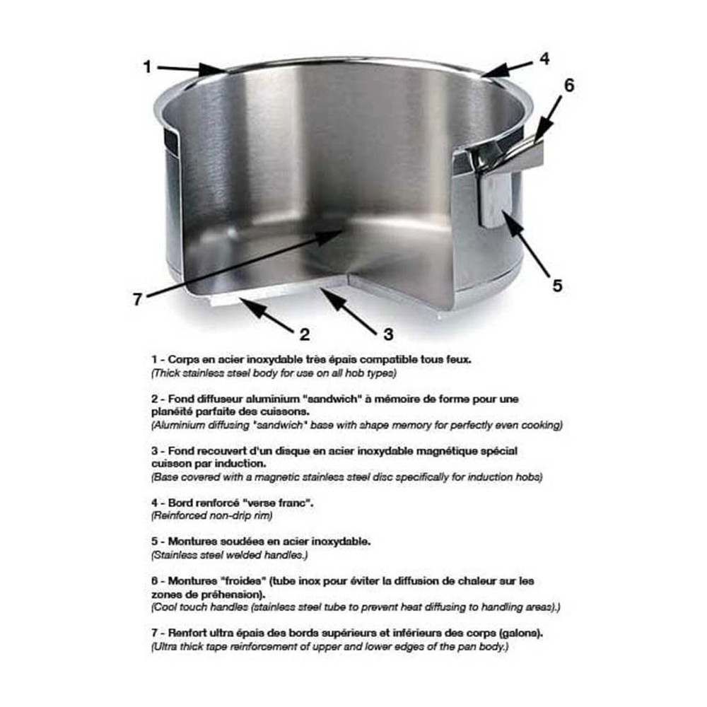 Eurochef Professional Frying Pan, 24Cm, Suitable For Oven And Induction