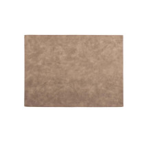 Zic Zac Placemat Leather, Taupe