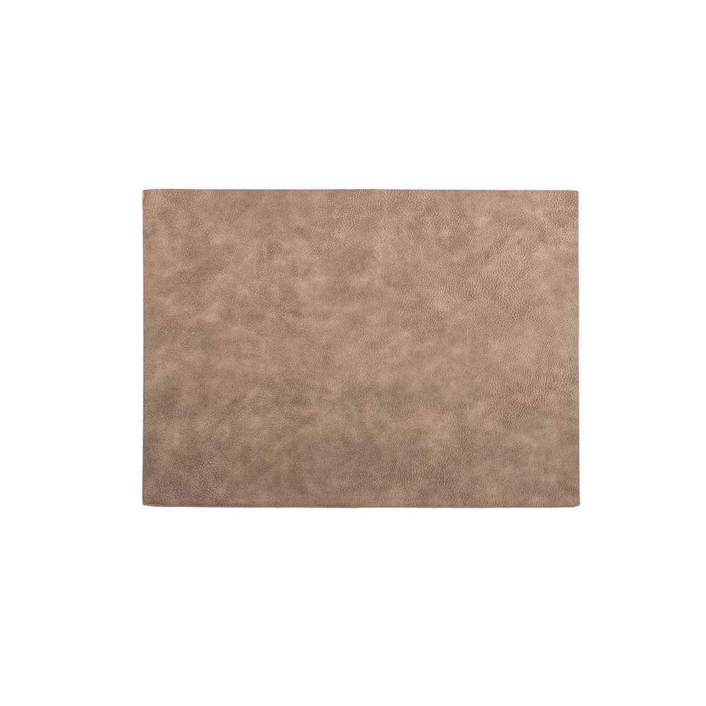 Zic Zac Placemat Leather, Taupe