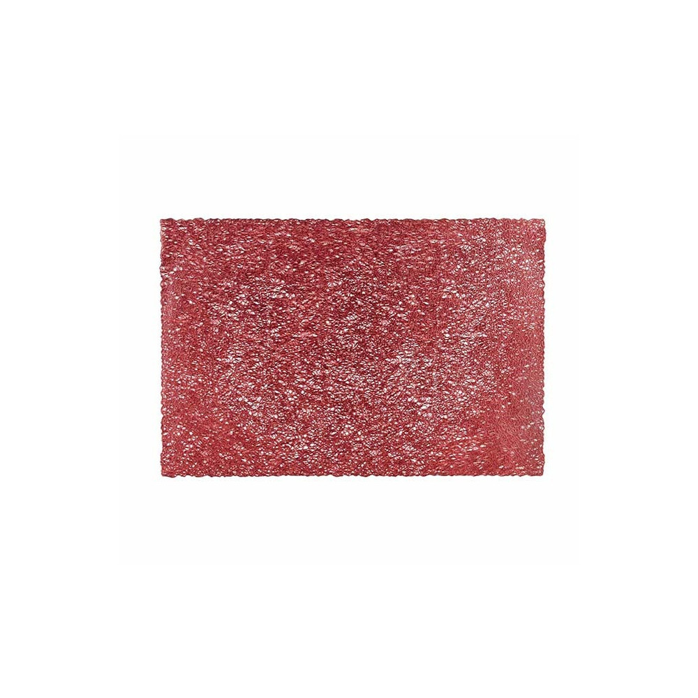 Zic Zacplacemat, Leather, Speghetti Rectangular, Red