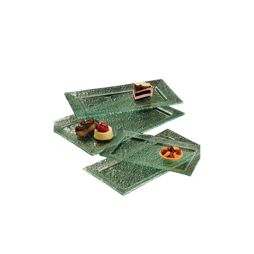 Amc Usa Rectangular Green Glacier Platters 15L X 9W
