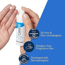 Cerave Hyaluronic Acid Serum for Face with Vitamin B5 and Ceramides, Hydrating Face Serum for Dry Skin, Fragrance Free, 1 Ounce