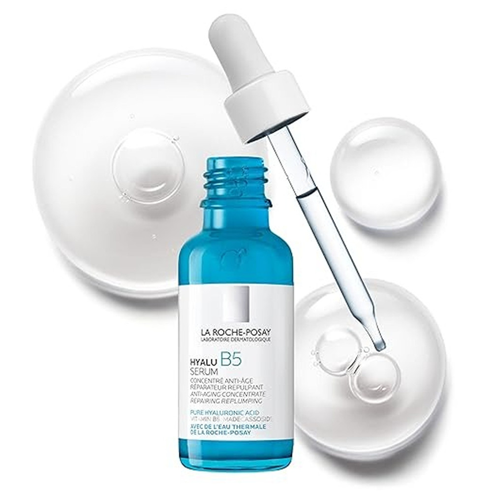 La Roche-Posay Hyalu B5 Pure Hyaluronic Acid Serum for Face, with Vitamin B5. Anti-Aging Serum Concentrate for Fine Lines. Hydrating, Repairing, Replumping. Suitable for Sensitive Skin