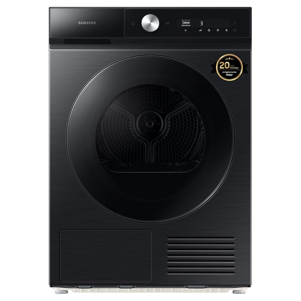 Samsung Dryer, Black 9Kg, With A+++ Energy Efficiency, Quick Drive, Ai Dry, DV90BB9440GBGU