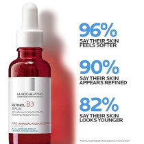 La Roche-Posay Pure Retinol Face Serum with Vitamin B3 Anti Aging Face Serum for Lines, Wrinkles And Premature Sun Damage to Resurface And Hydrate. Suitable for Sensitive Skin, 1.0 Fl. Oz