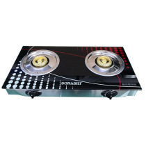 Sonashi Two Gas Burner Full Safety Glass