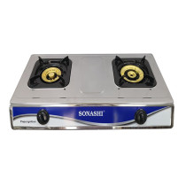 Sonashi Two Gas Burner, Silver