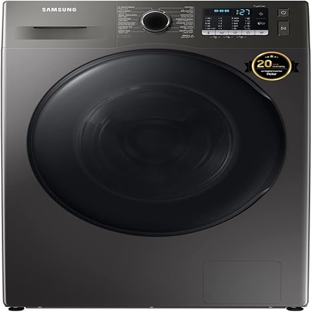 Samsung 8Kg Washer Dryer Combo Washing Machine With Air Wash, Drum Clean And Bubble Soak, WD80TA046BX/GU