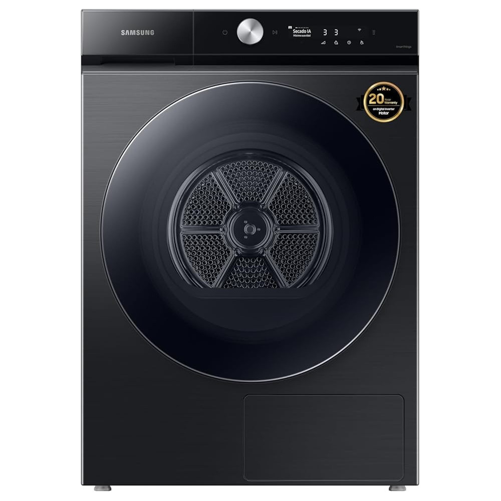 Samsung Front Load Dryer, 17Kg Capacity, Bespoke Design, Black Caviar, Hybrid Heat Pump, Auto Open Door, Ai Dry, DV17B9750CV/GU