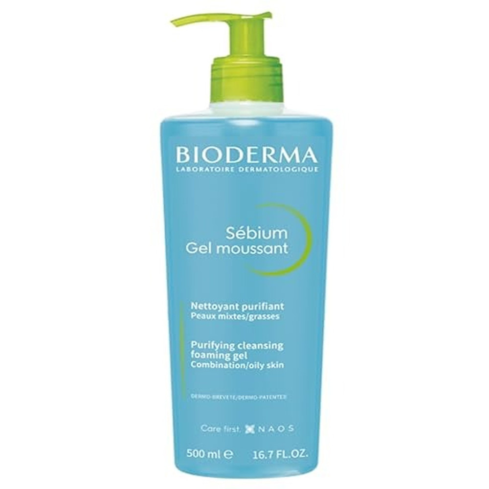 Bioderma Sebium Purifying Cleansing Foaming Gel - Combination to Oily Skin, 500ml