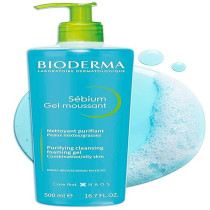 Bioderma Sebium Purifying Cleansing Foaming Gel - Combination to Oily Skin, 500ml