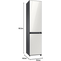 Samsung 350 Liters, Bespoke Refrigerator, Customizable Color Panels, All Around Cooling, RB33T3662AP/AE