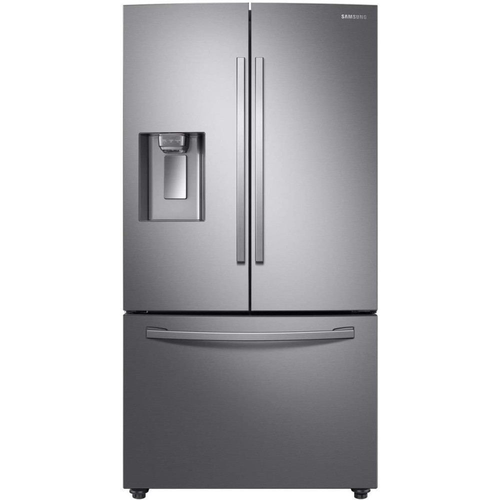 Samsung French Style Fridge Freezer With Twin Cooling Plus 539L With Water And Ice Dispenser-Silver, RF23R62E3SR